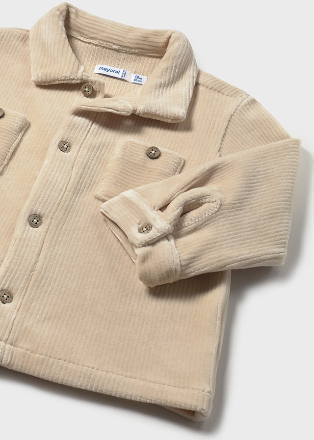 Oatmeal Corduroy Overshirt