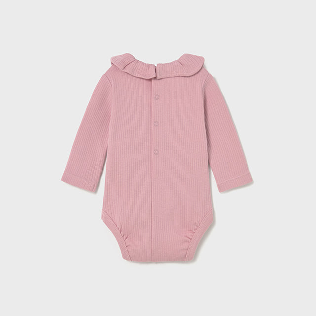 Orchid Ruffle Collar Bodysuit