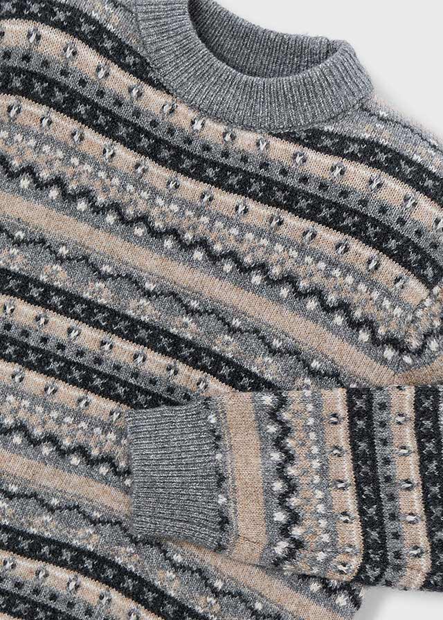 Heather Fair Isle Knit Sweater