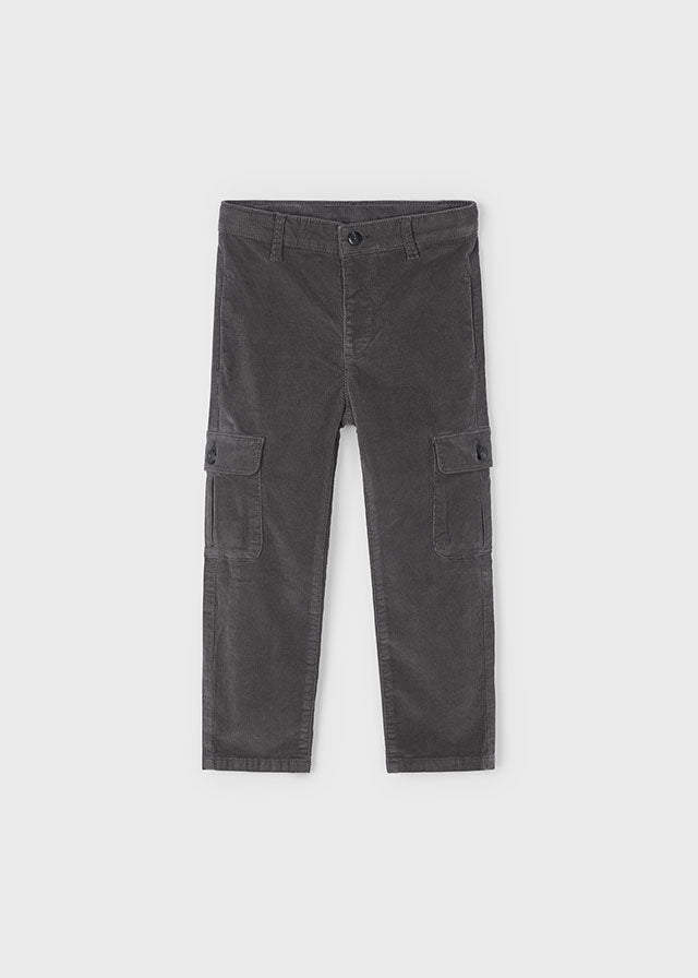 Slate Corduroy Cargo Pants