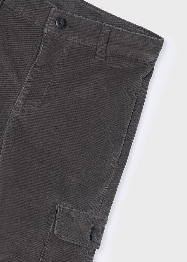 Slate Corduroy Cargo Pants