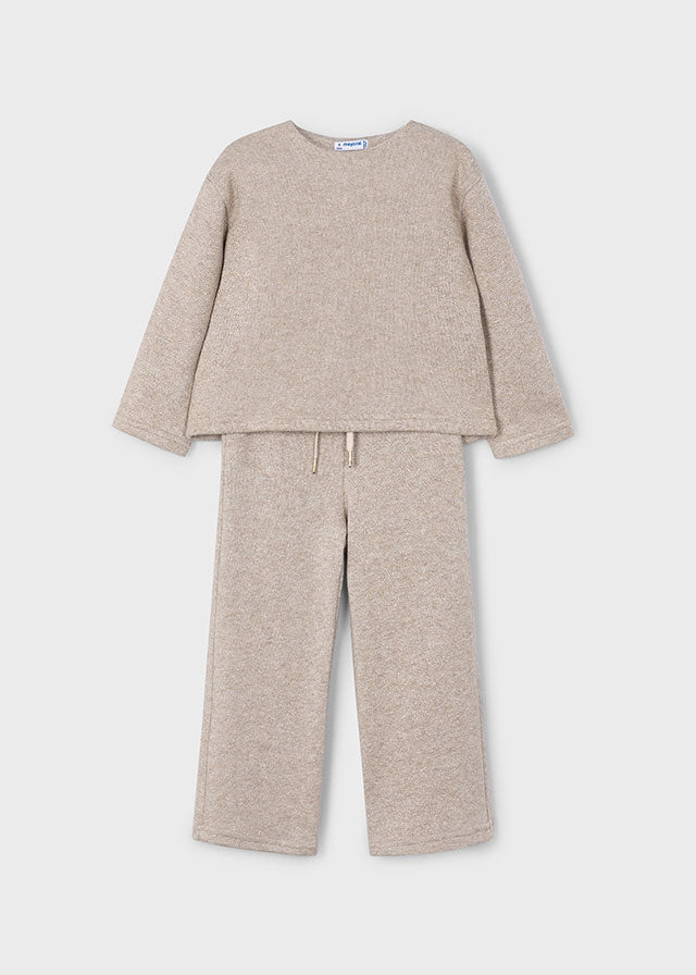 Toffee Knit Pants and Sweater Set