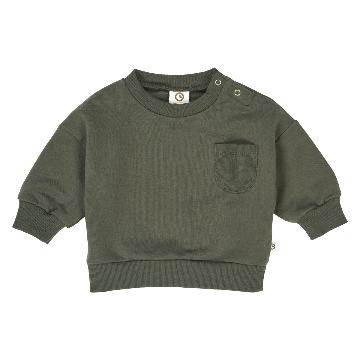 Deep Green Cozy Me Pocket Sweatshirt