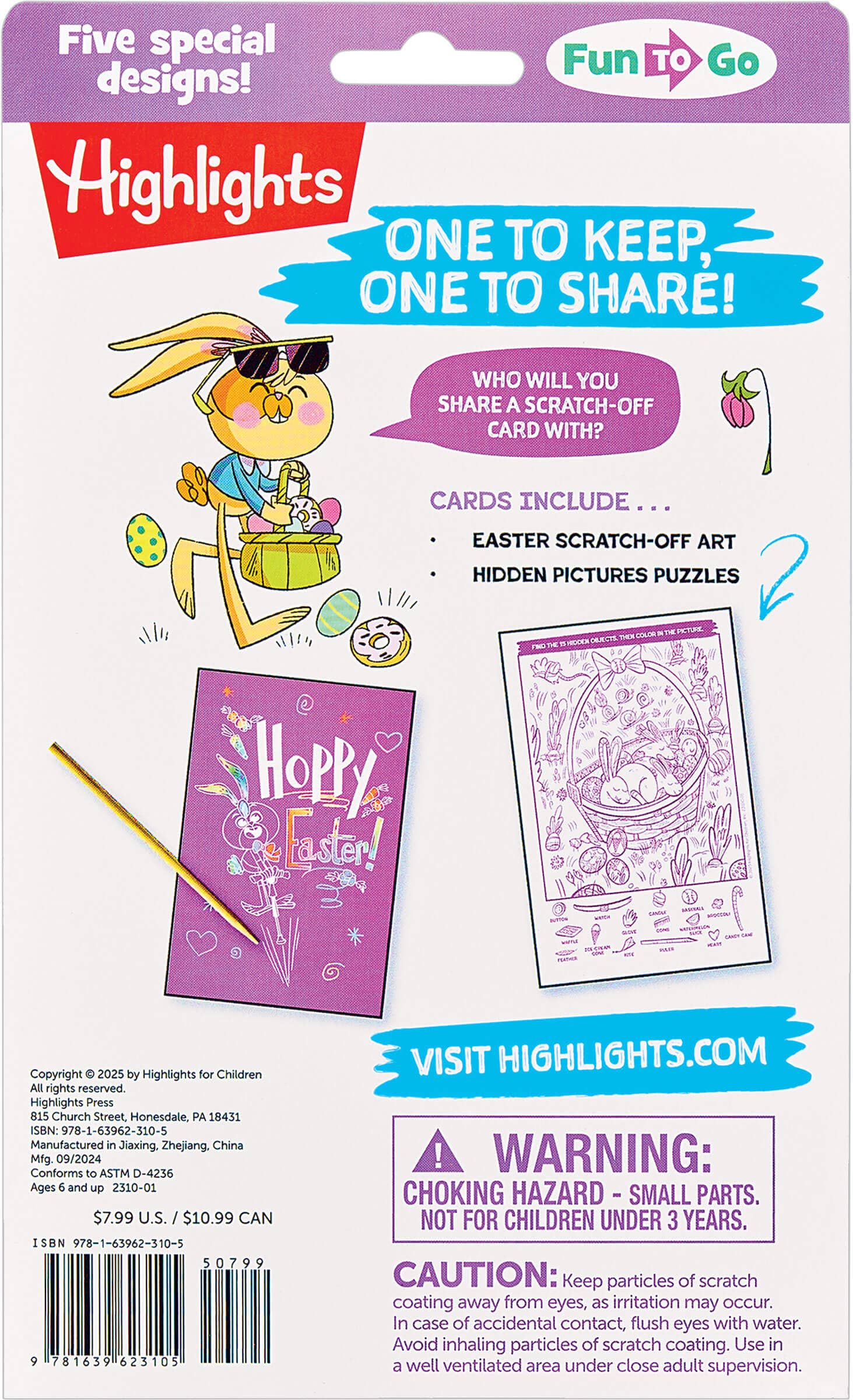 Scratch-and-Play Easter Hidden Pictures