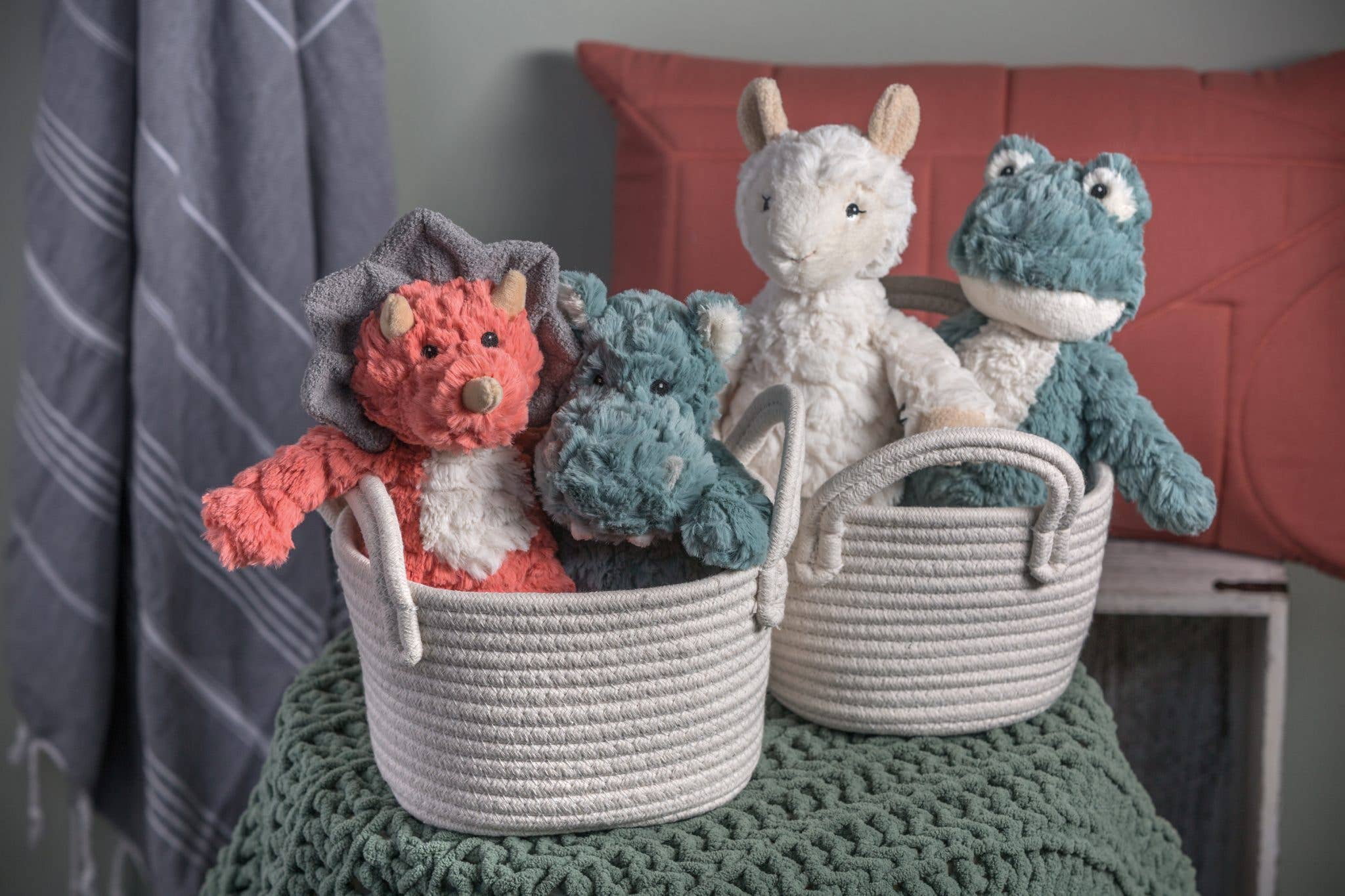 Putty Nursery Neutral Colored Plush Dino Toy