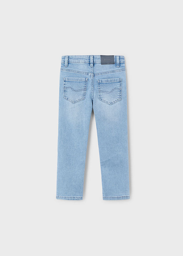 Boy Bleach Wash Slim Fit Jeans