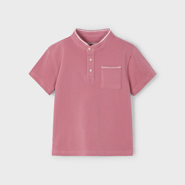 Mandarin Collar Polo Shirt