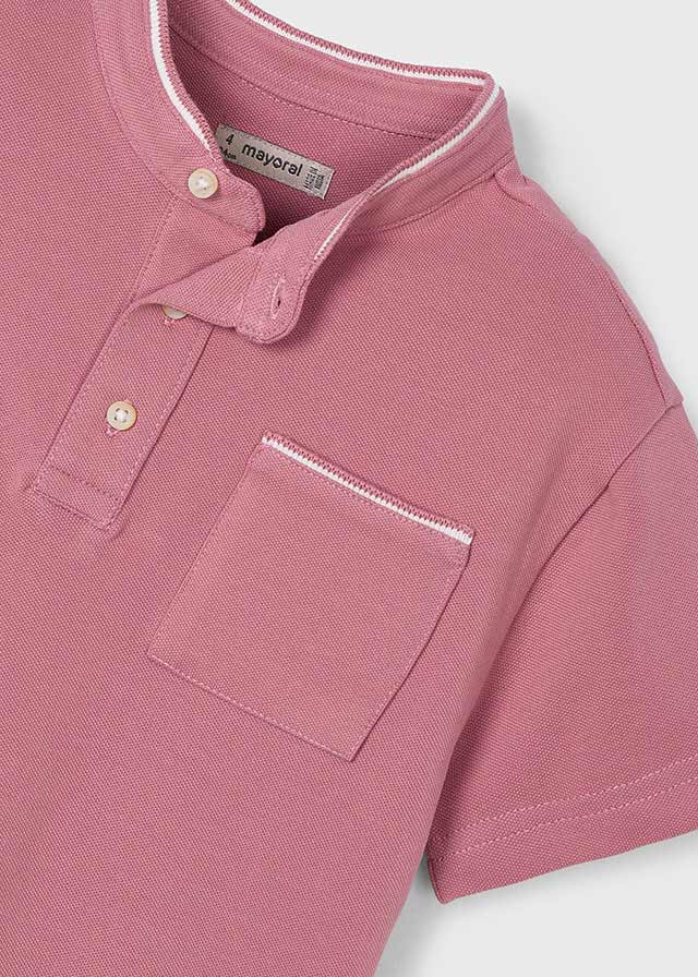 Mandarin Collar Polo Shirt
