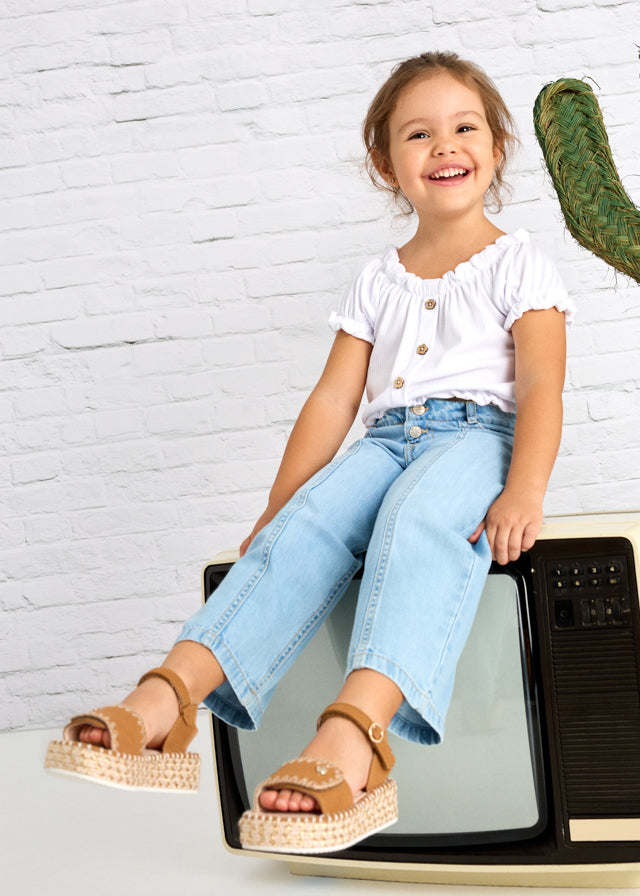 Light Wash Wide Leg Jeans