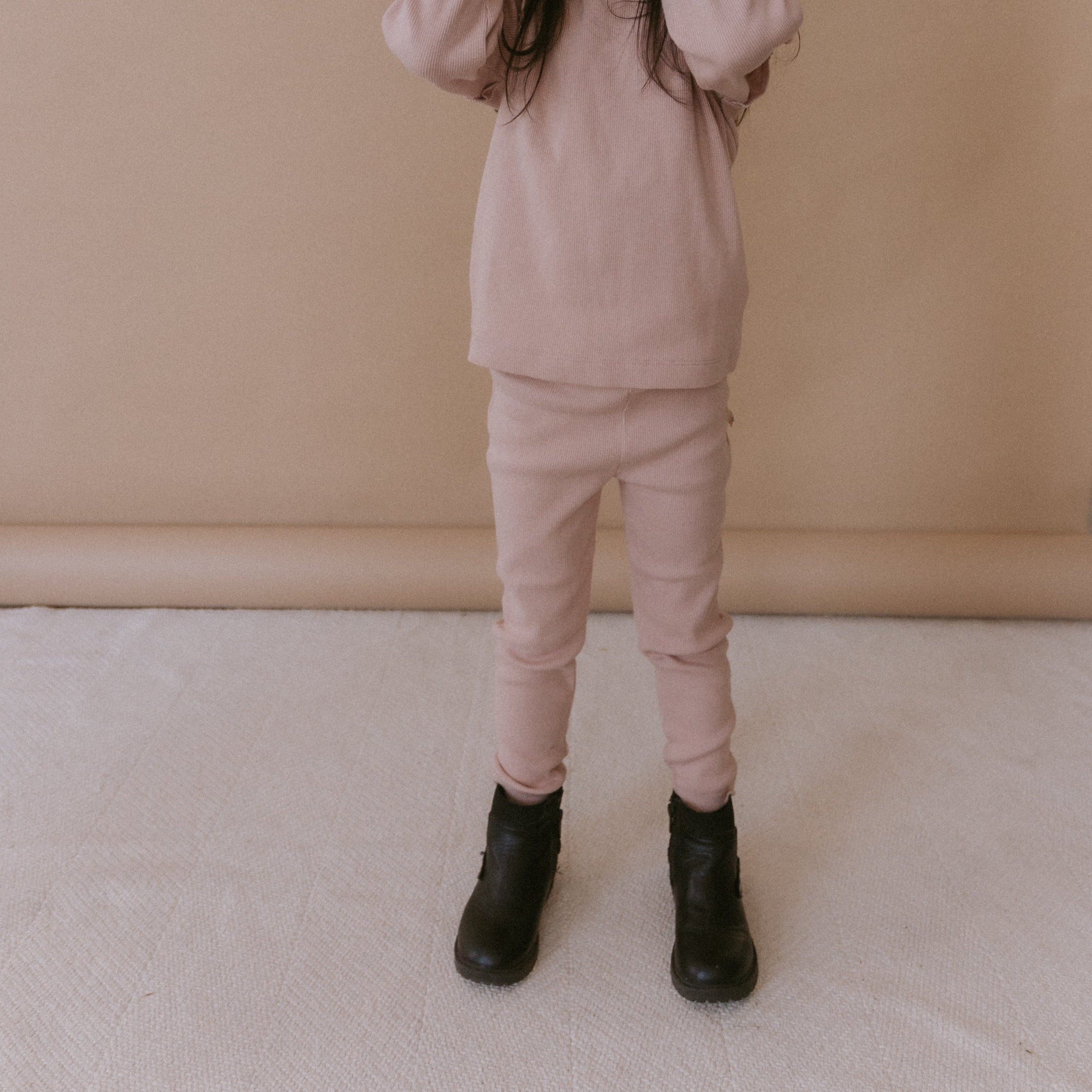 Organic Leggings - Dusty Rose