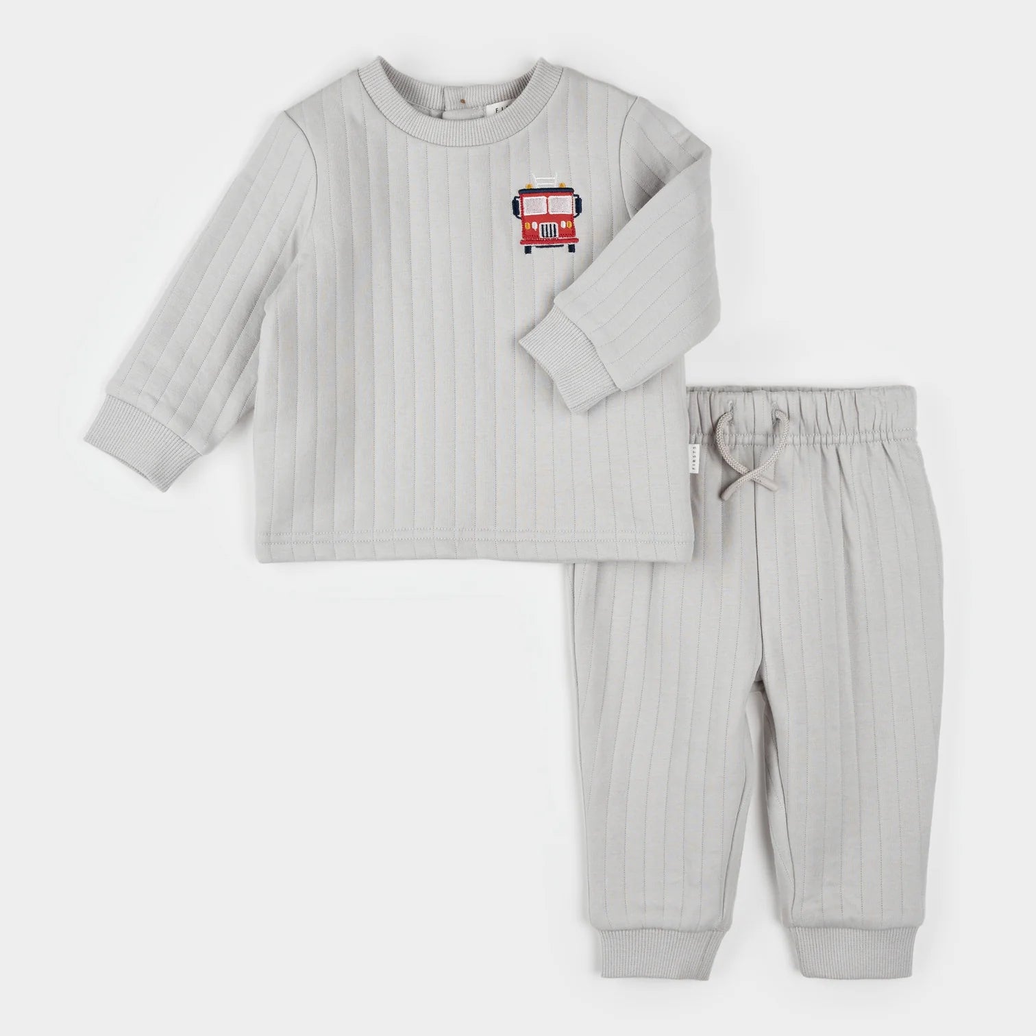 Fire Truck Quilted Jersey Set