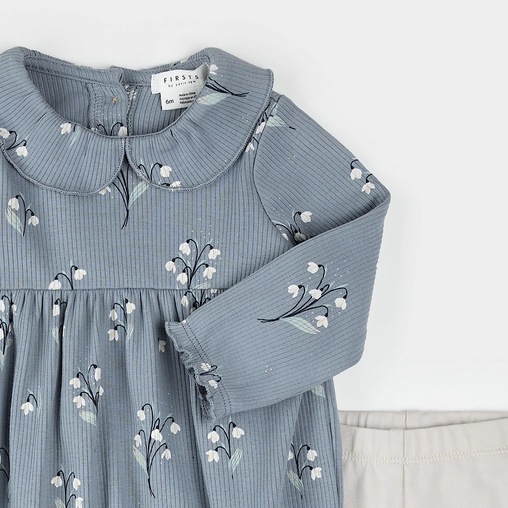 Snowdrop Ribbed Dress Set