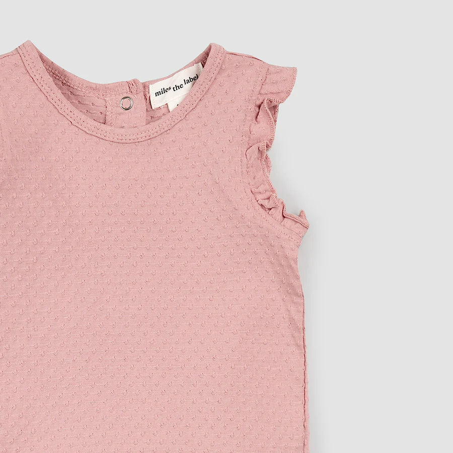 Rose Dotted Jersey Shorts Set