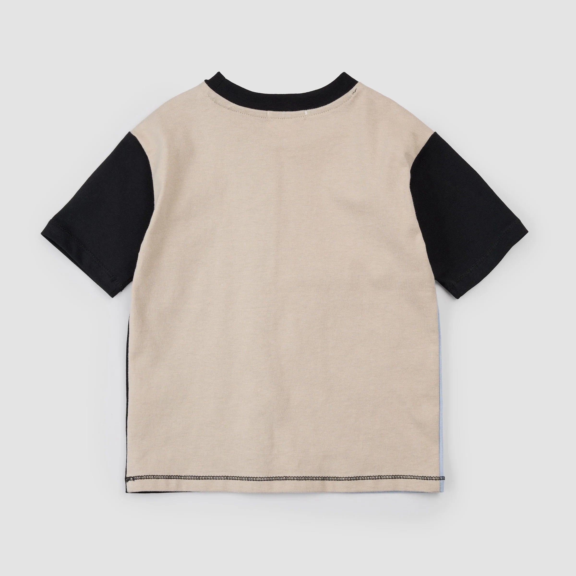 Taupe Color Block T-Shirt + Short Set