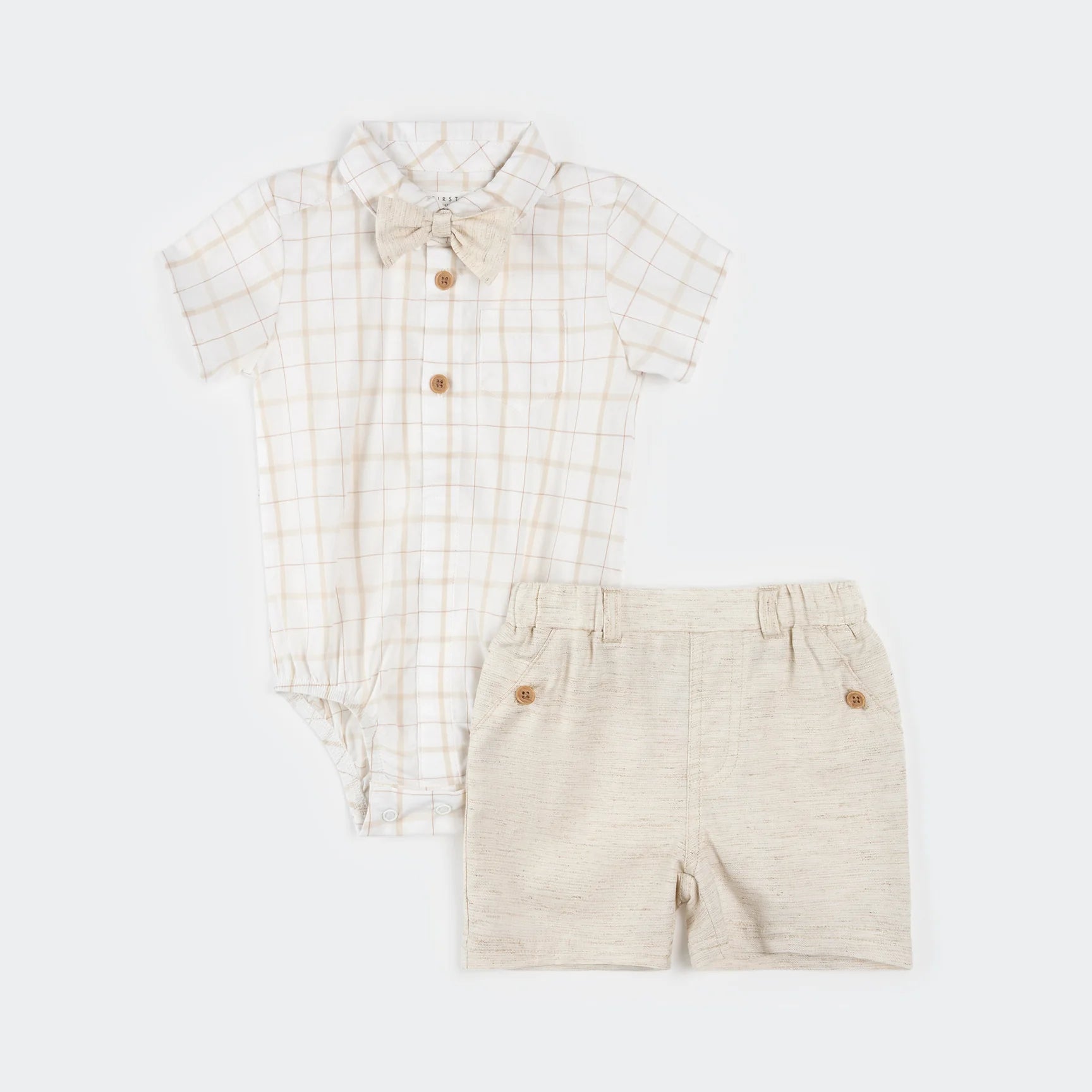 Poplin Shirt & Chambray Short Set