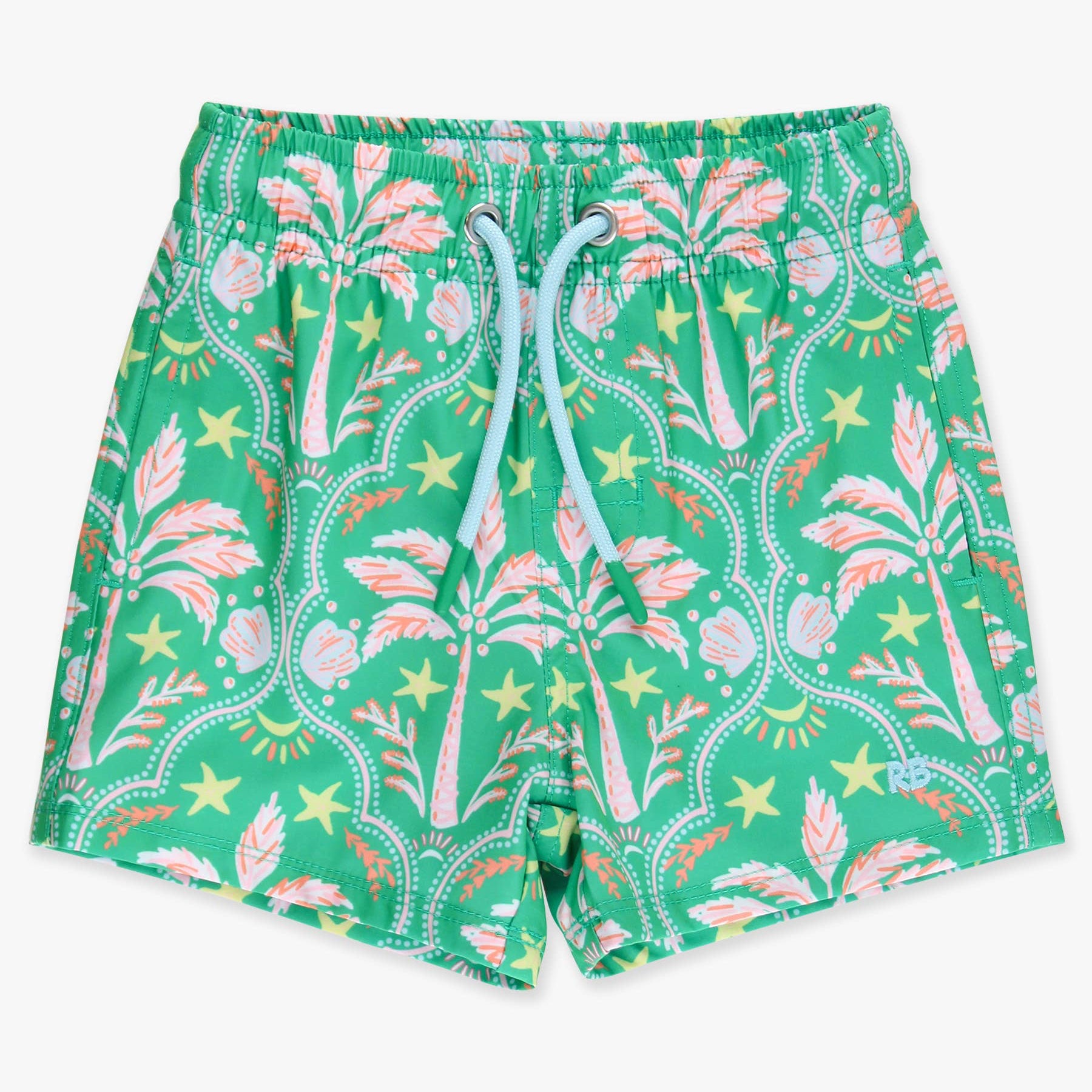 Boys Coconut Cabana Performance Hybrid Swim Trunks
