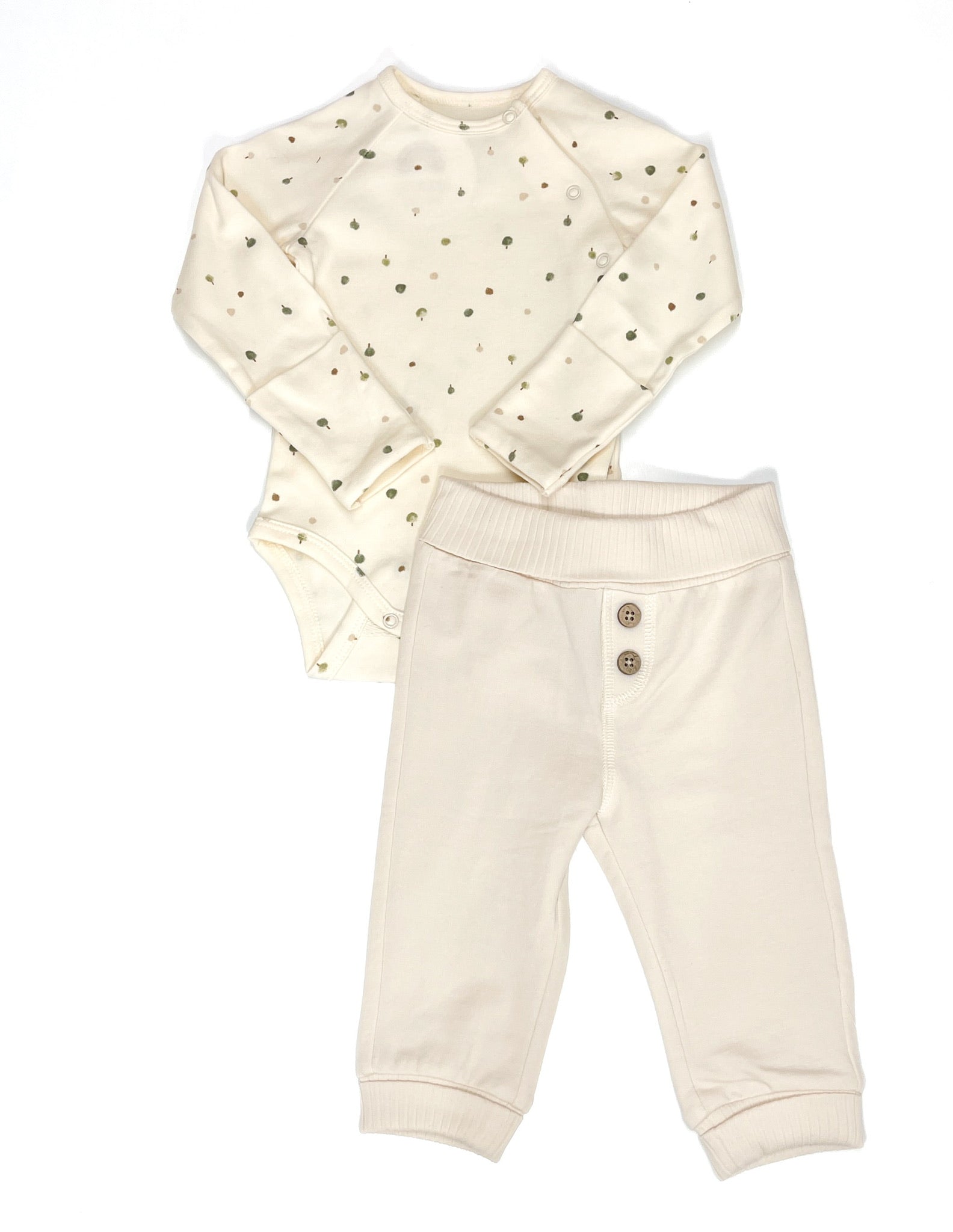 Beige Trees 2-piece Set