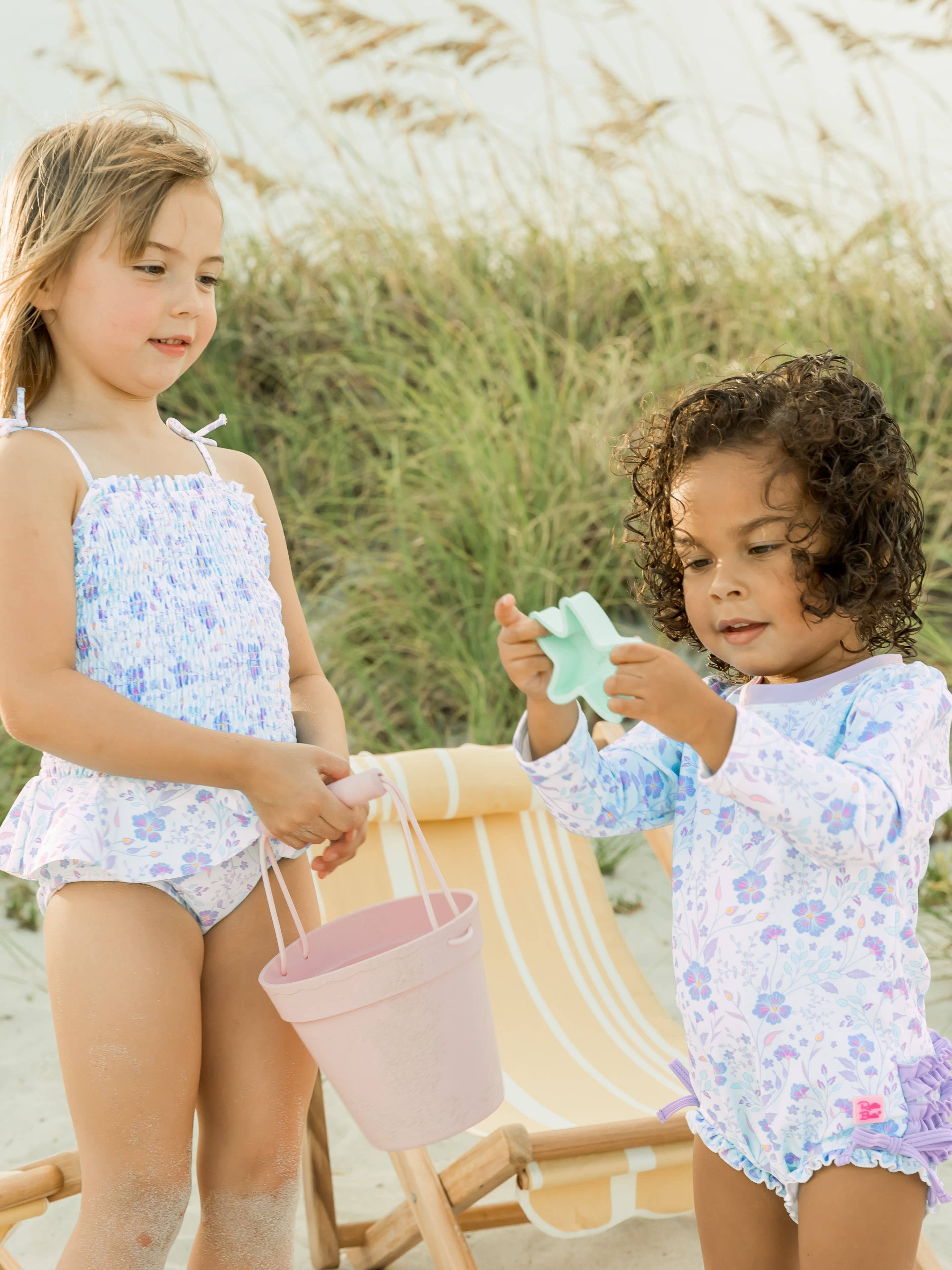 Fairytale Garden Long Sleeve One Piece Swimsuit