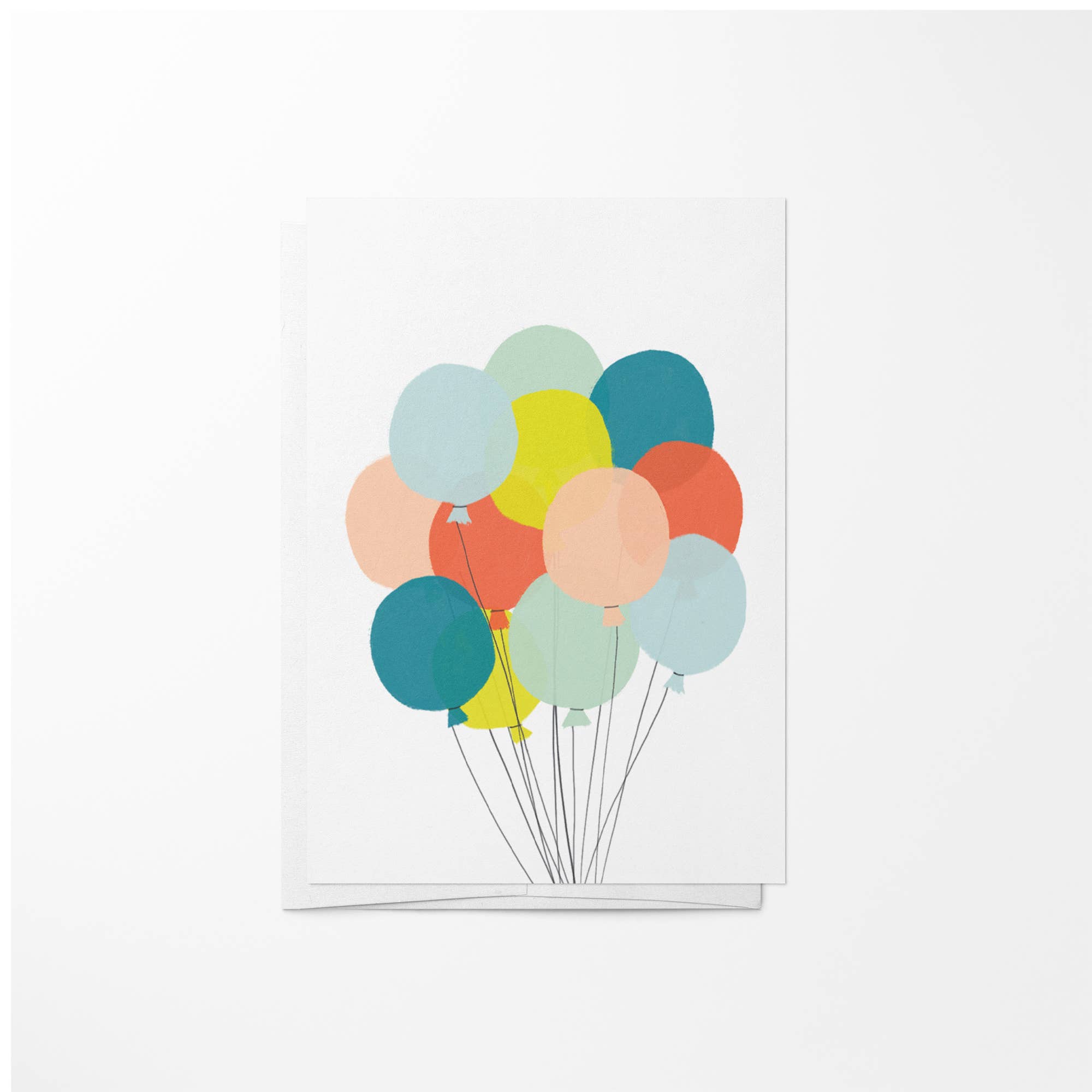 Colorful Balloons Mini Enclosure Card