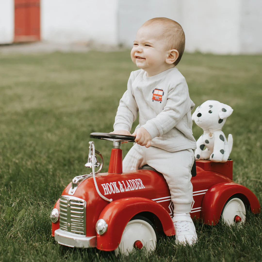 Fire Truck Quilted Jersey Set