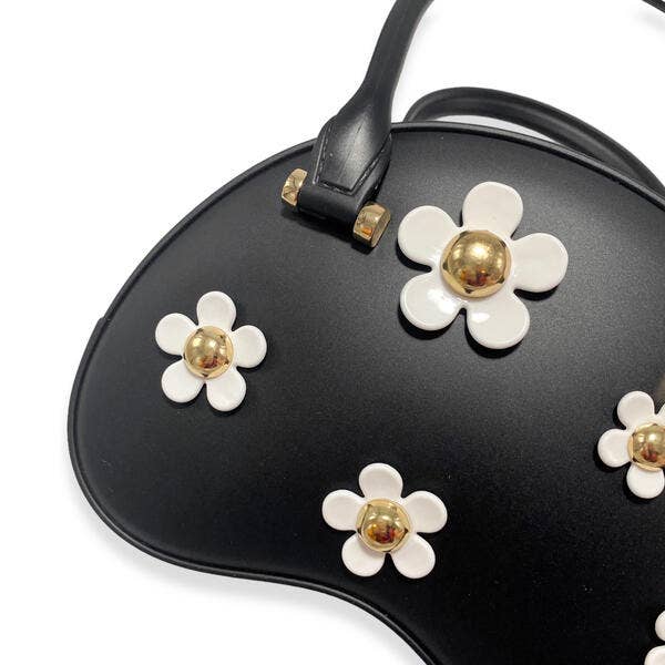 Floral Matt Jelly Dome Purse