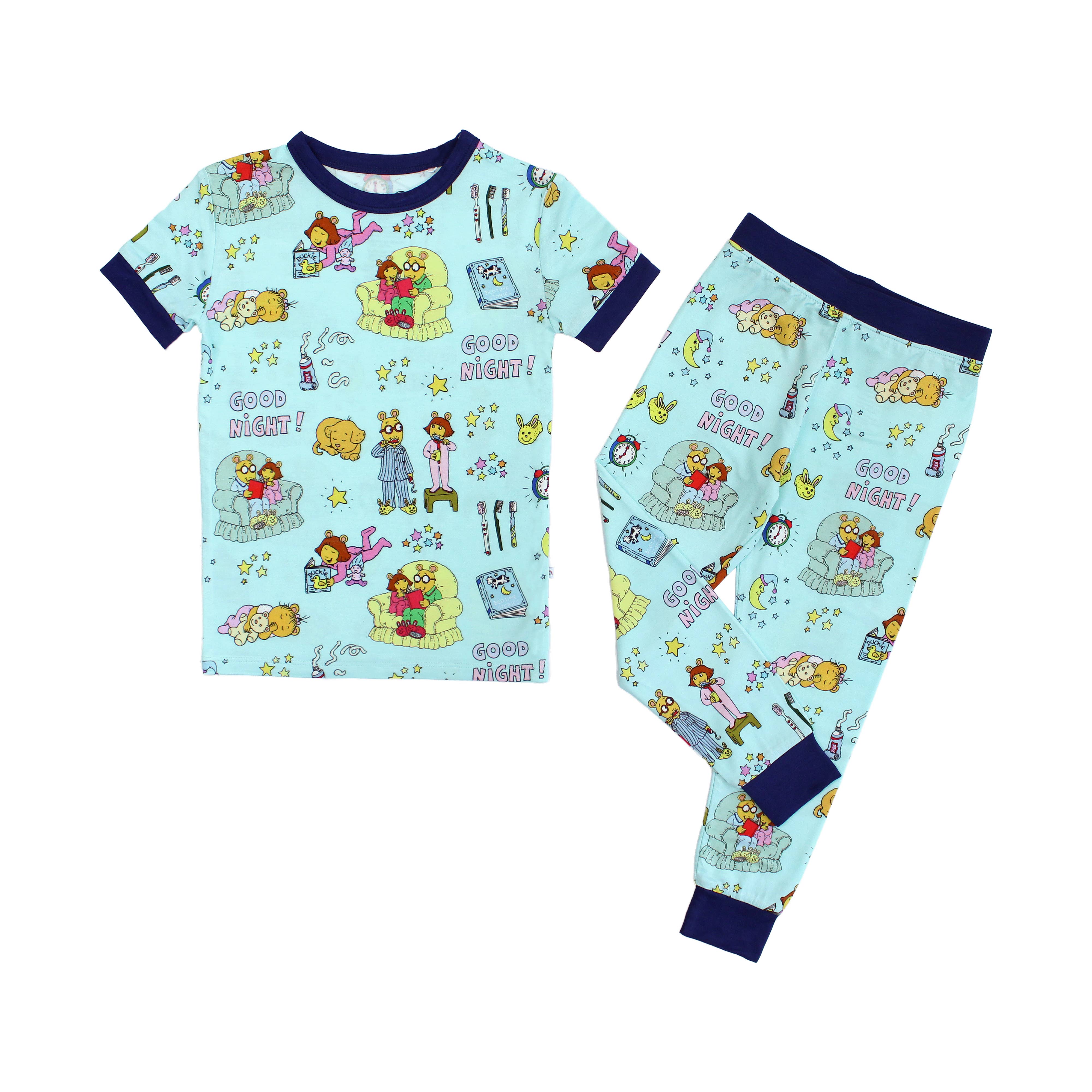 Good Night Arthur™ Bamboo Short Sleeve Kids Pajama Pants Set