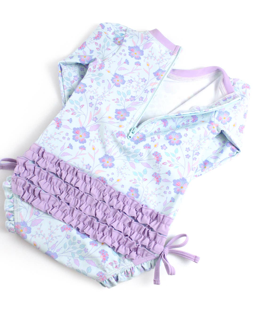 Fairytale Garden Long Sleeve One Piece Swimsuit