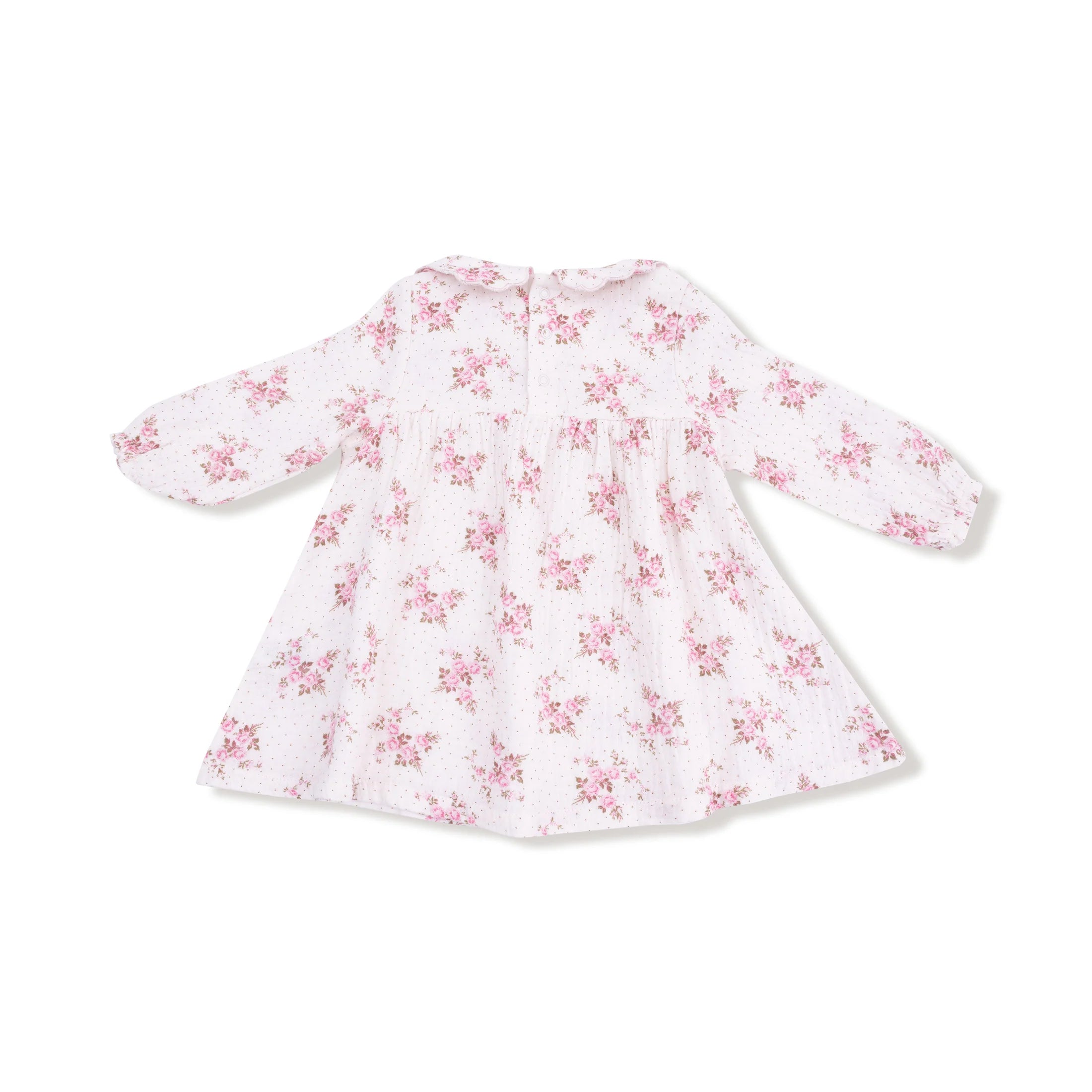 Belle Rosette Dot - Petal Collar Dress + Legging