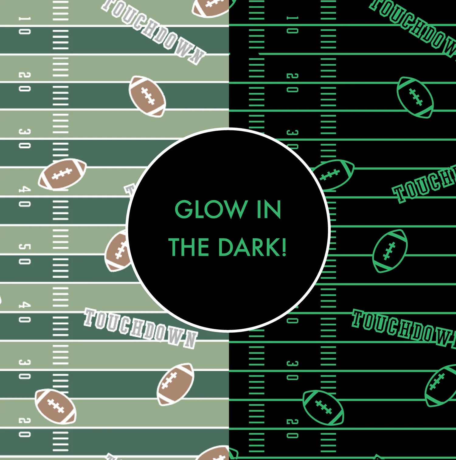 Glow in the Dark Football Field Loungewear Set