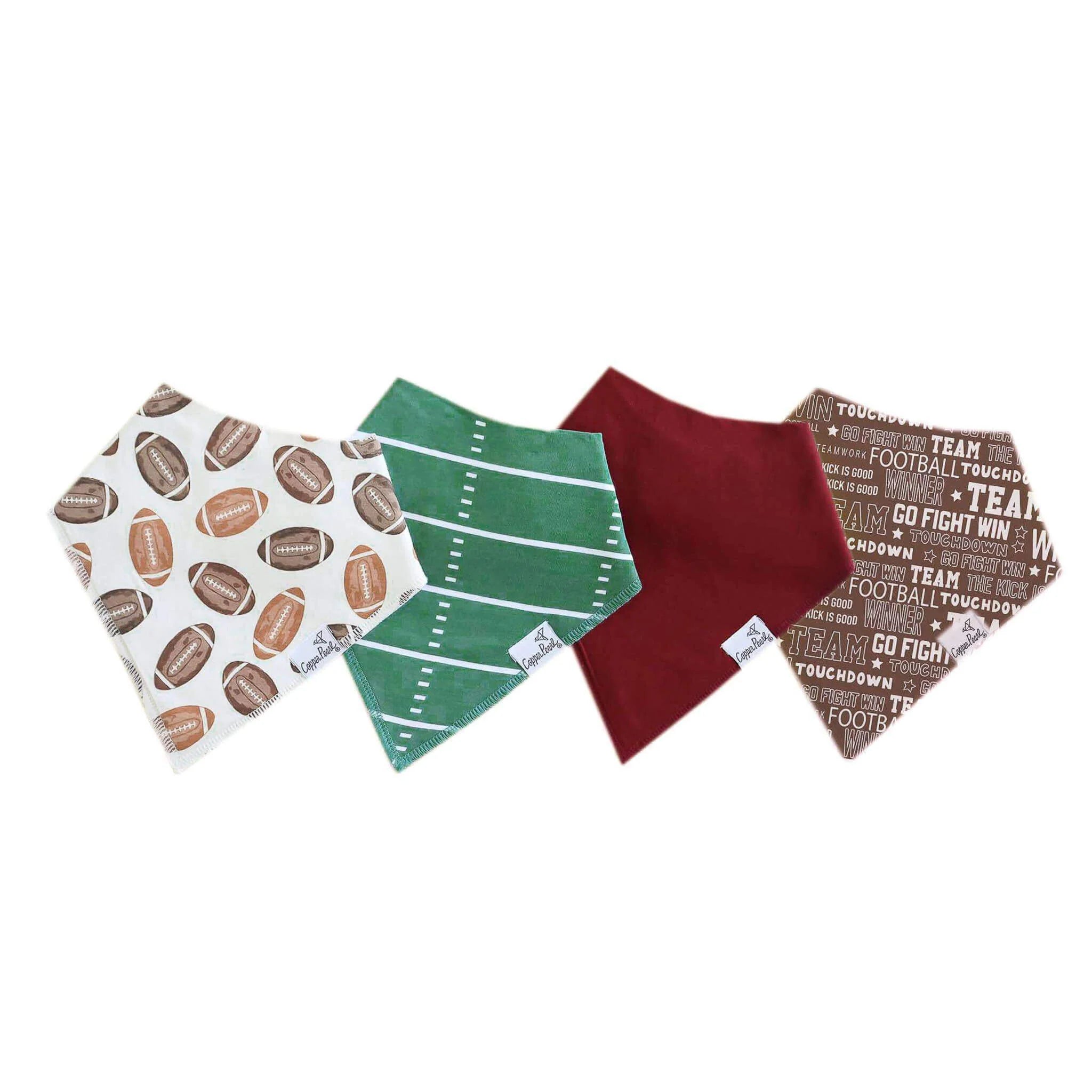 Copper Pearl Bandana Bib Set (4-pack)