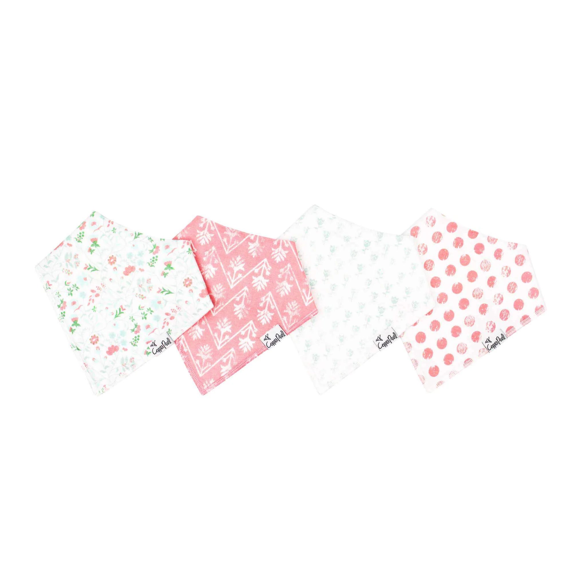 Copper Pearl Bandana Bib Set (4-pack)