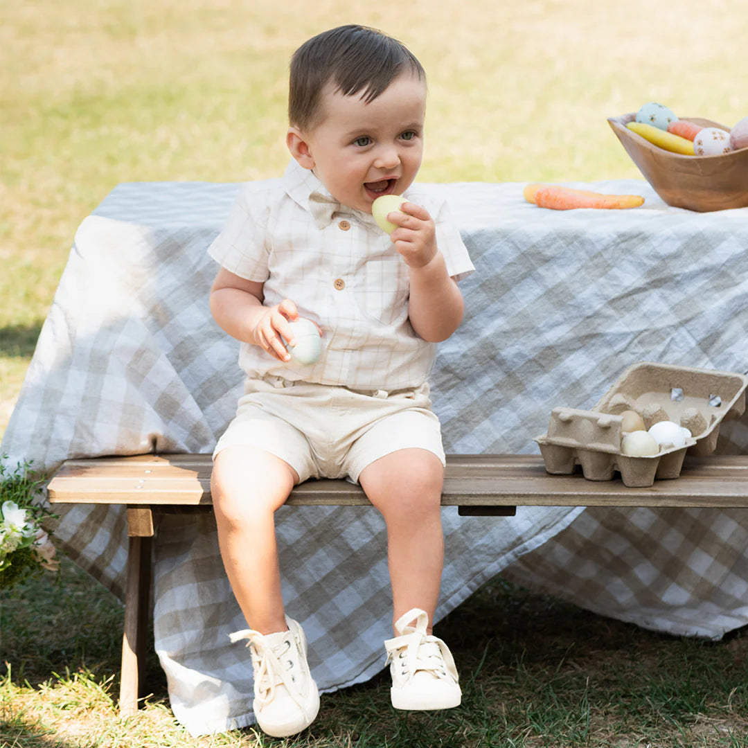 Poplin Shirt & Chambray Short Set