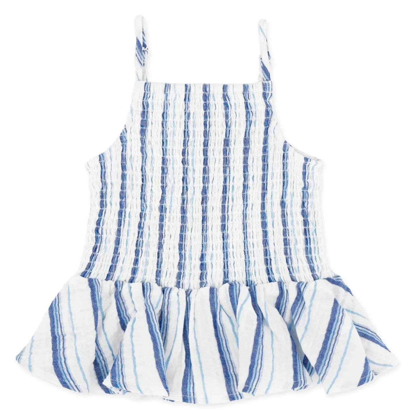 Isla Smocked Tank | Marina Stripe