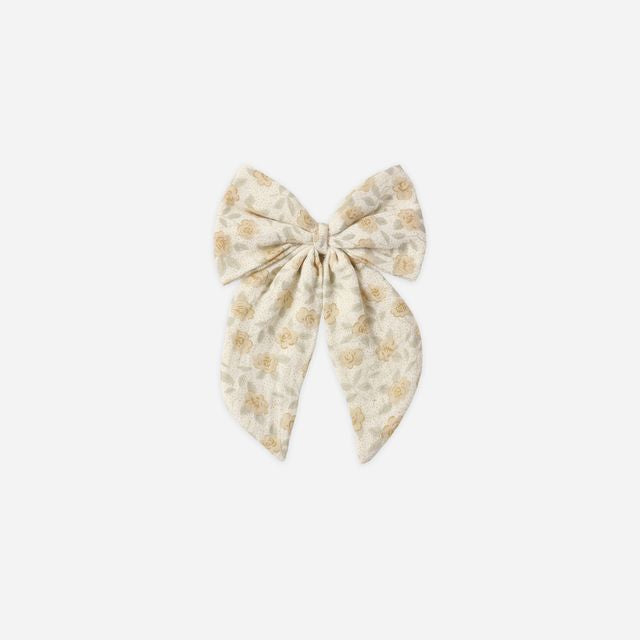 Oversized Bow | Yellow Floral