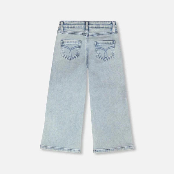 Wide Leg Light Blue Denim Jeans