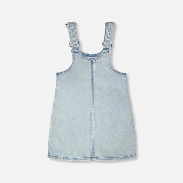Light Blue Denim Overall Dress