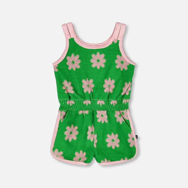 Terry Cloth Sleeveless Jumpsuit