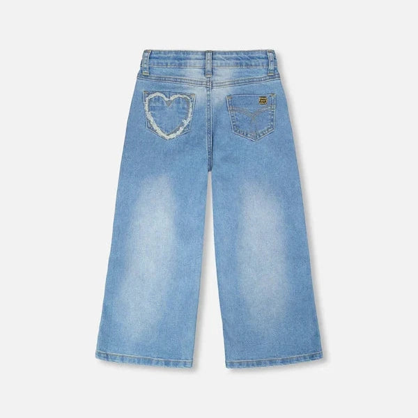 Wide Leg Jeans | Light Blue Denim