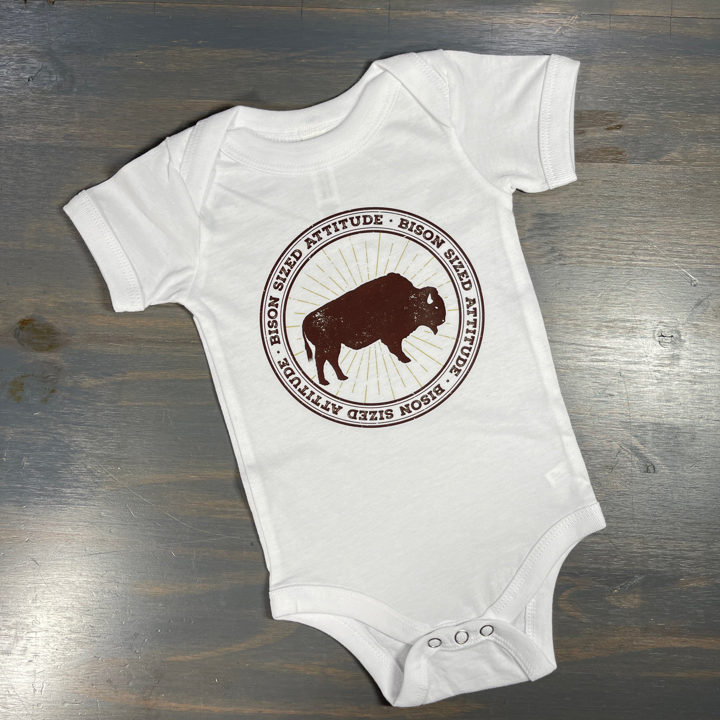 Bison Sized Attitude Onsie