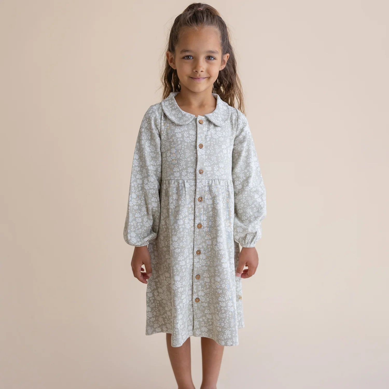 Organic Collared Dress - Wildsage