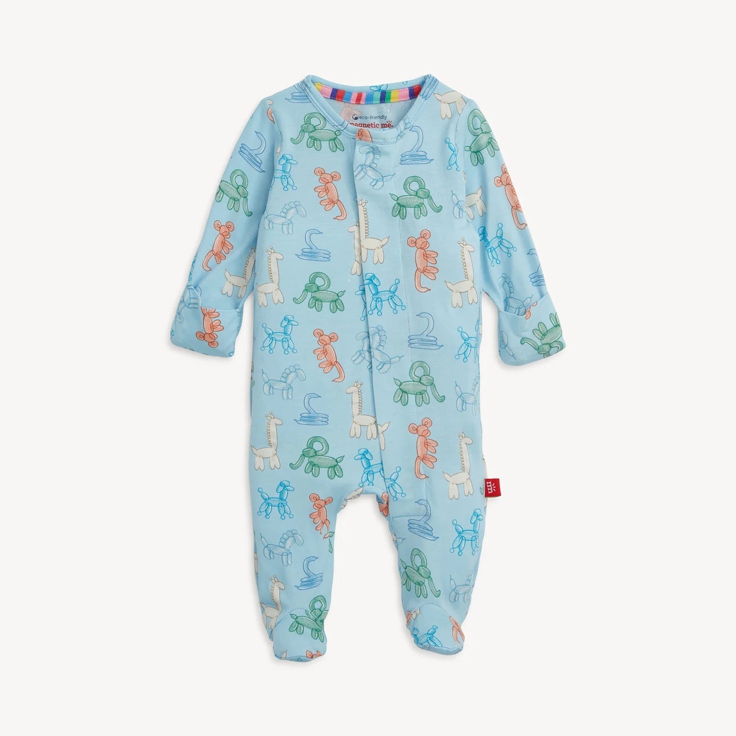 Magnetic Me Footie - Blue Party Animals Glow in the Dark