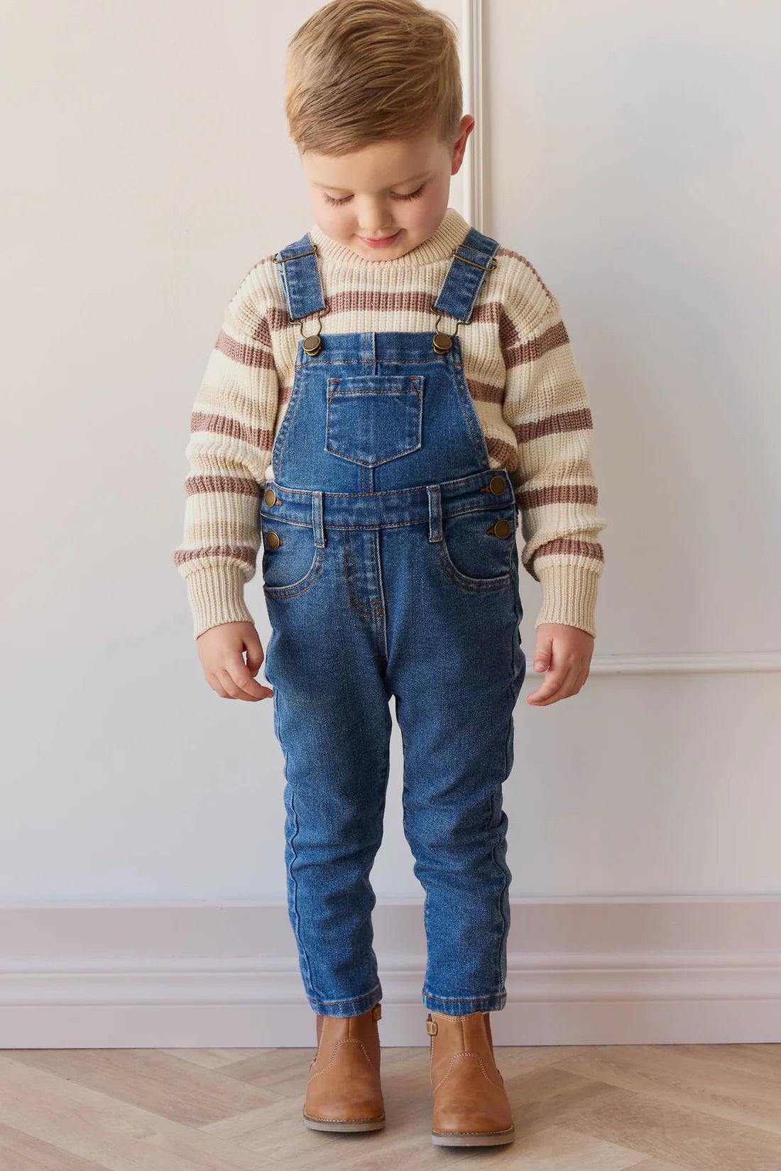 Jordie Overall - Mid Wash Denim