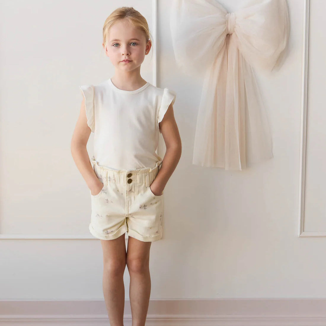 Pima Cotton Lila Top - Parchment