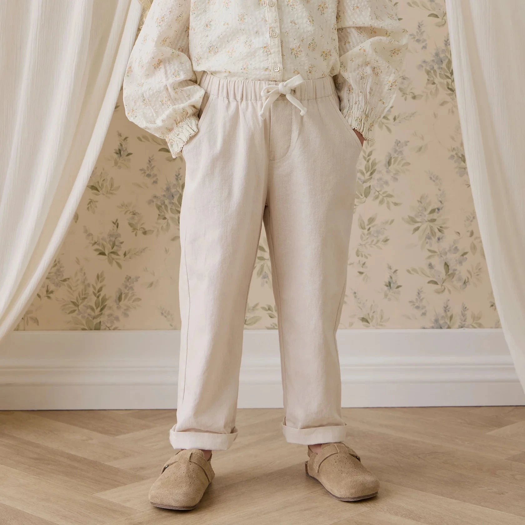 Ali Linen/Cotton Pant | Natural