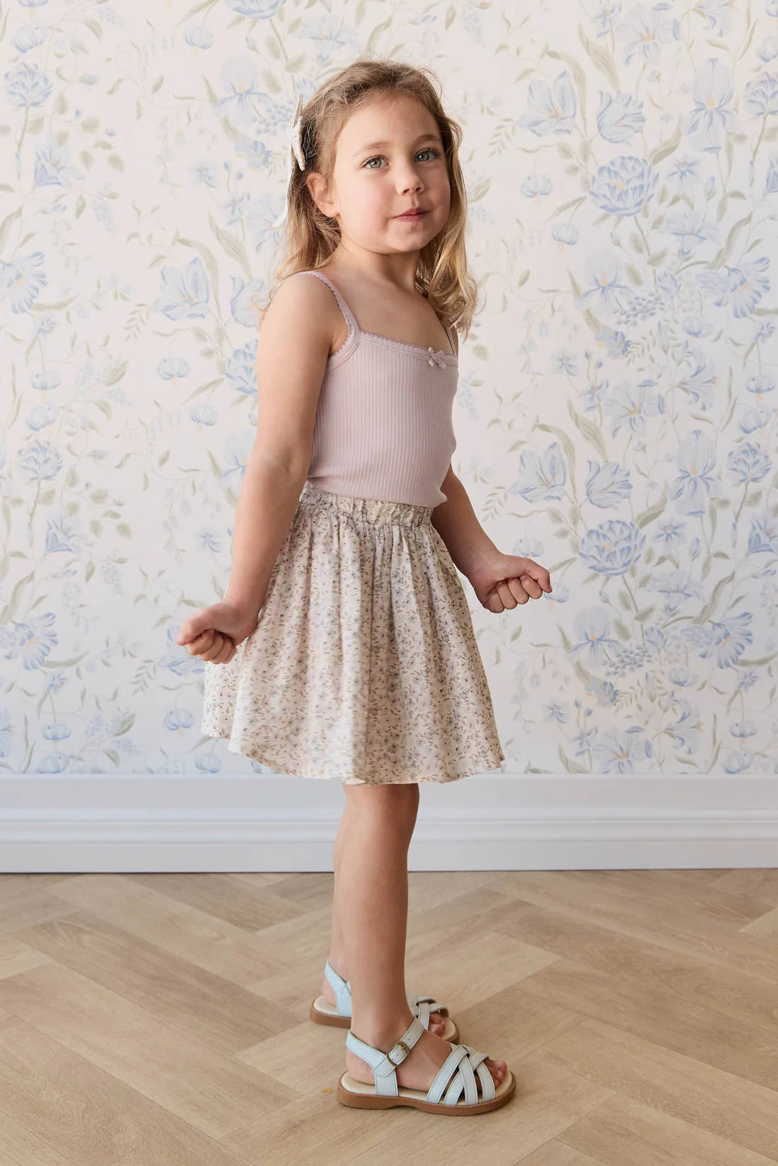 Organic Cotton Melanie Skirt - Fifi Violet