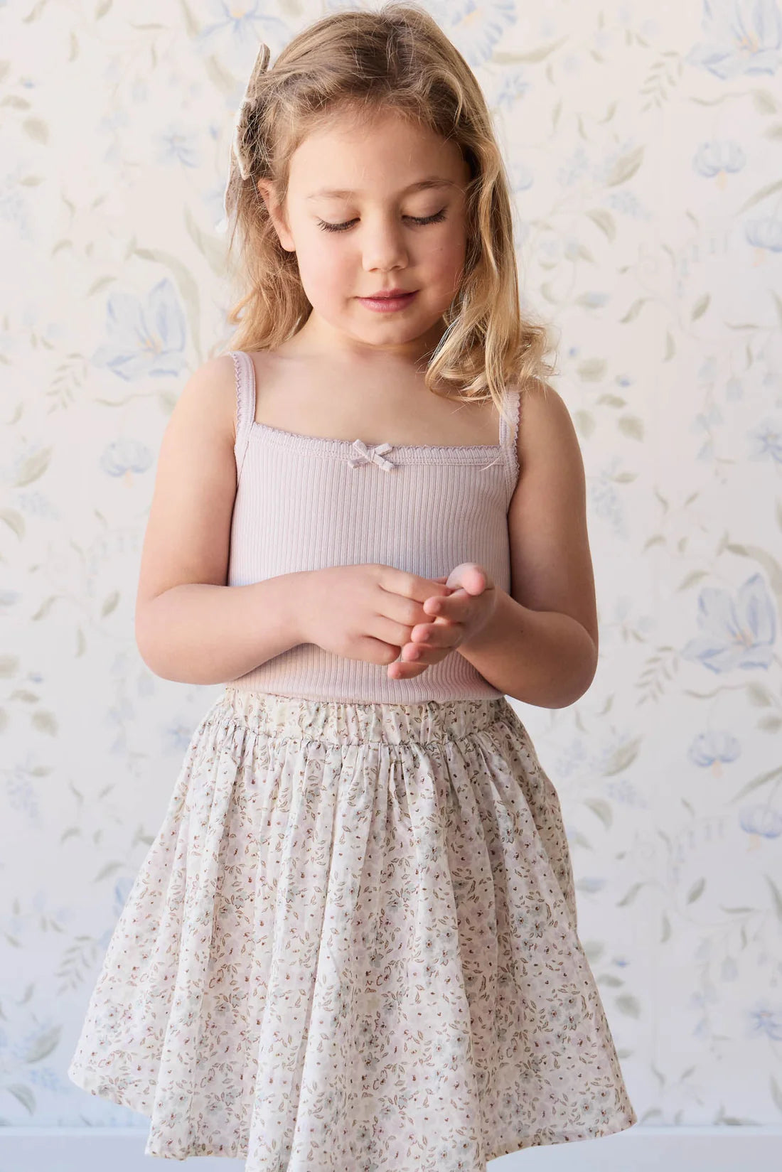 Organic Cotton Melanie Skirt - Fifi Violet