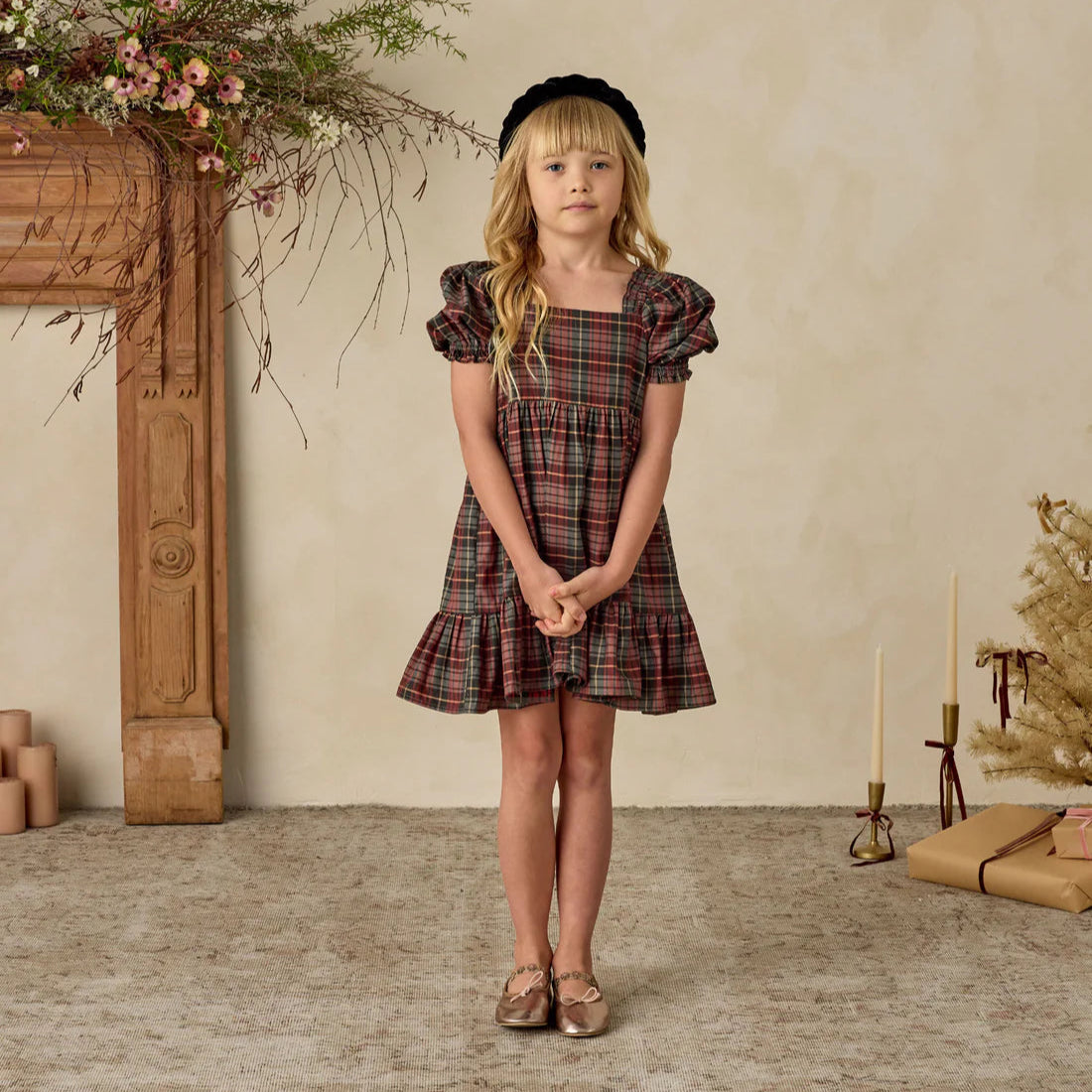 Louella Dress | Winter Tartan