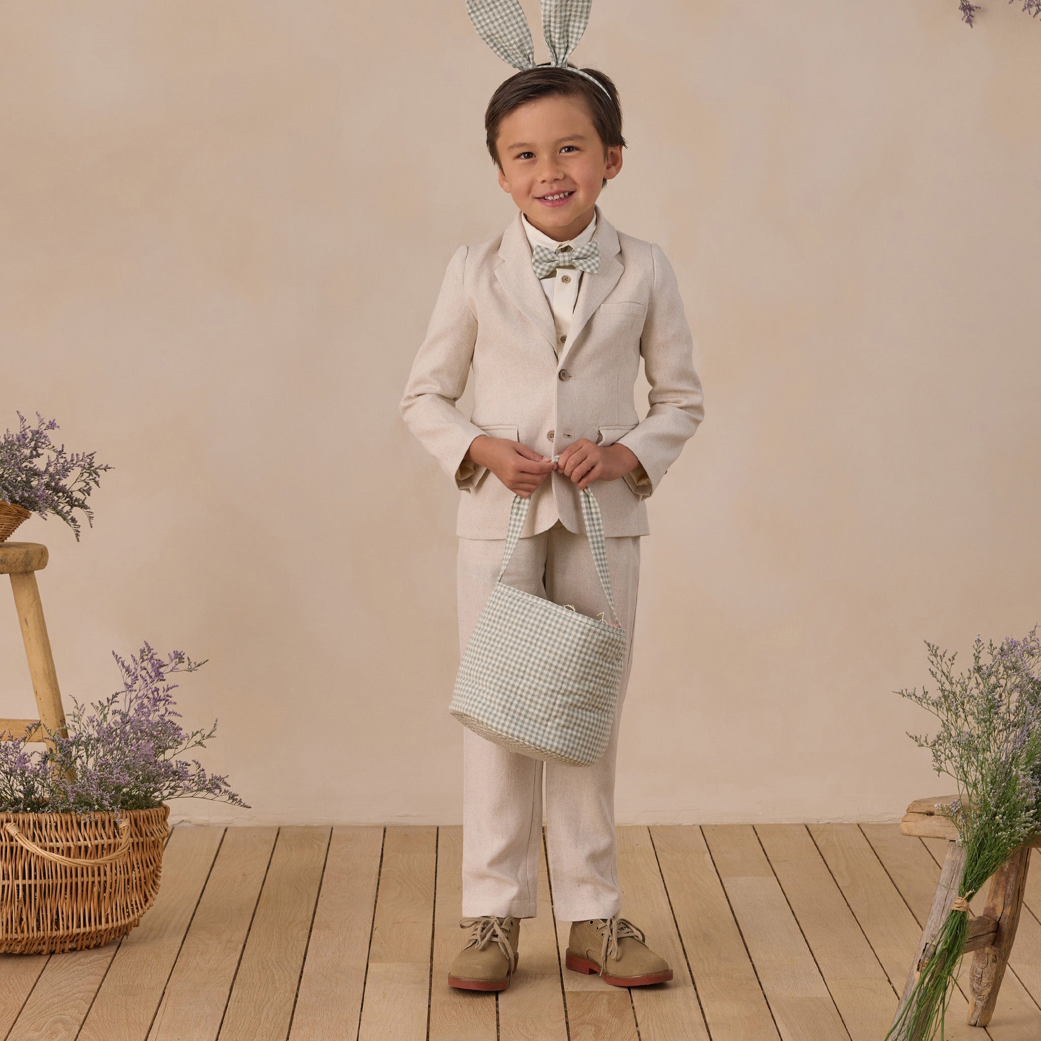 Easter Basket | Eucalyptus Check