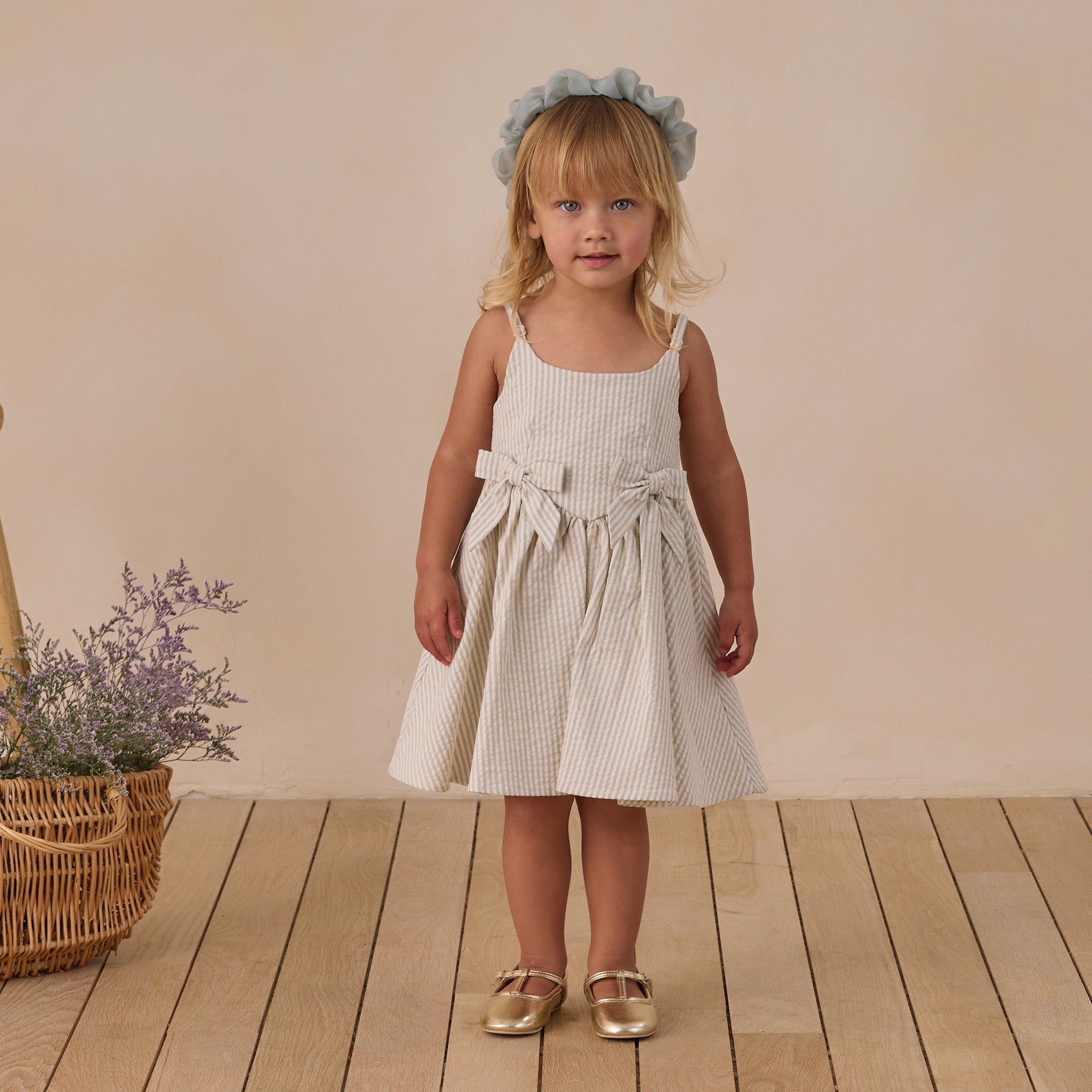 Betsy Dress | Sky Stripe