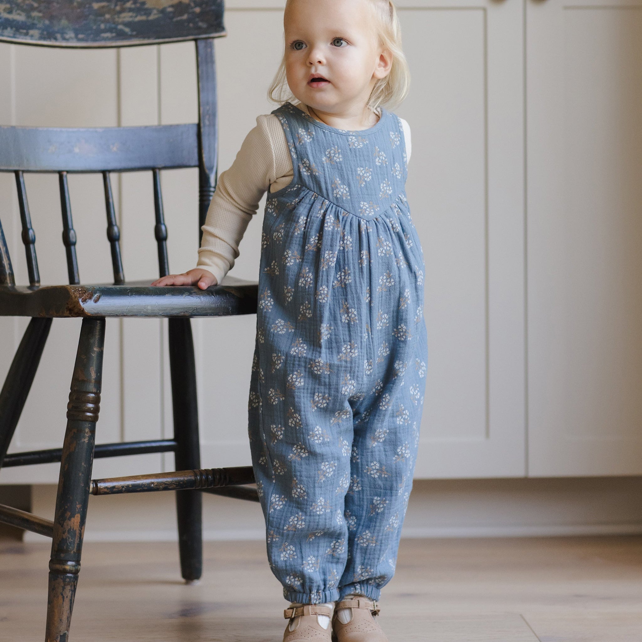 Maisie Overall || Blue Floral